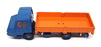 Atlas Dinky Toys Appx 18cm Long 569 Berliet Stradair Tipper Truck - Blue/Orange