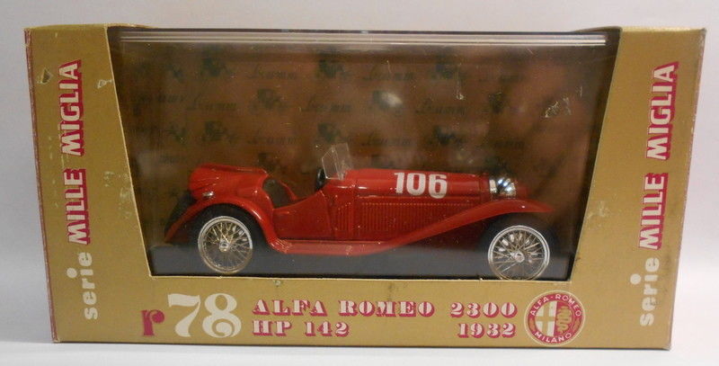 Brumm 1/43 Scale Metal Model - R78 ALFA ROMEO 2300 HP142 1932