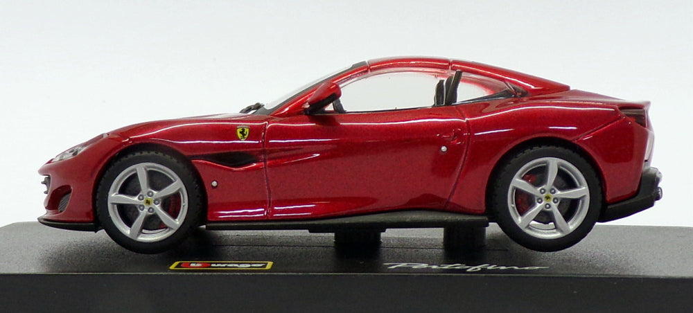 Burago 1/43 Scale Model Car 18-36909 - Ferrari Portofino - Metallic Red