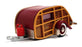 Brooklin 1/43 Scale BRK65 001 - 1947 Wesley Slumbercoach Woody Trailer - Maroon