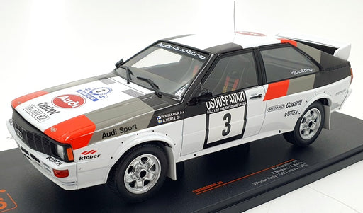 IXO Models 1/18 Scale 18RMC094A - Audi Quattro #3 1000 Lakes 1982 Mikkola