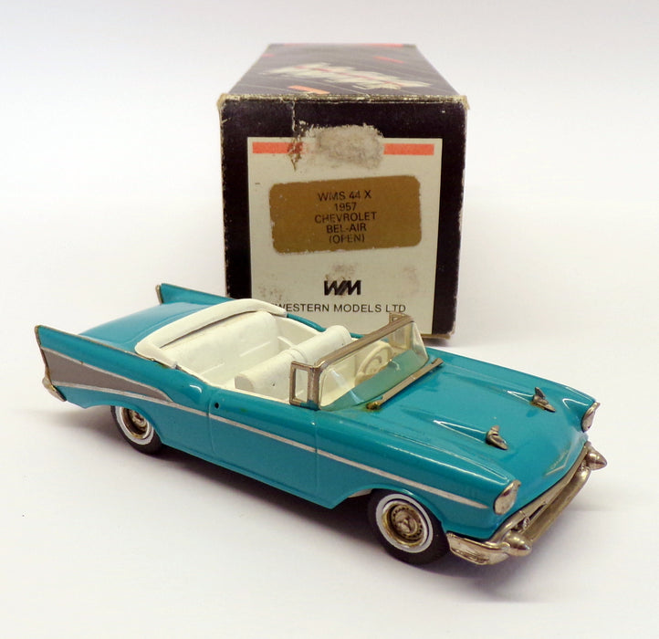 Western Models 1/43 Scale WMS44X - 1957 Chevrolet Bel Air Open - Blue