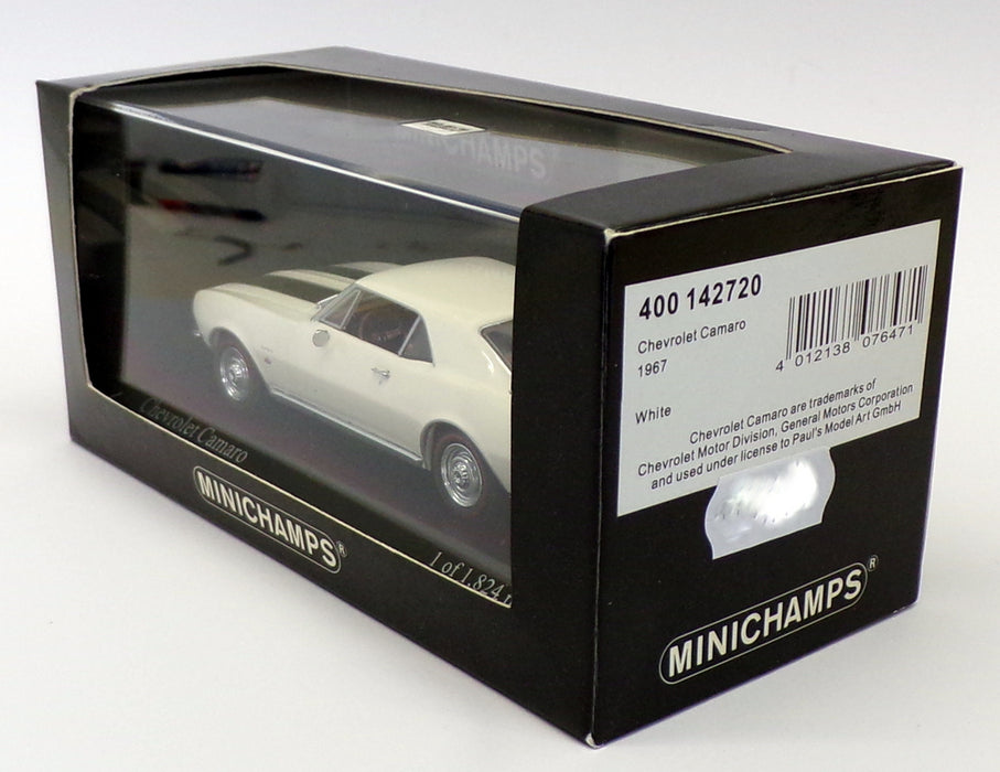 Minichamps 1/43 Scale 400 142720 - 1967 Chevrolet Camaro - White