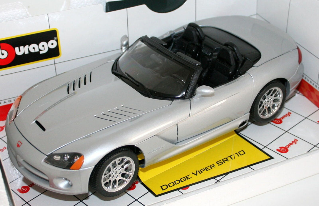 BURAGO 1/18 34908 DODGE VIPER SRT/10 SILVER
