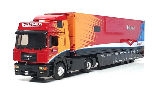 Eligor 1/43 Scale 111597 - MAN F1 Transporter Truck Williams - Red/Yellow