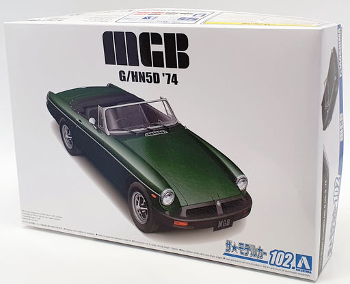 Aoshima 1/24 Scale Model Car Kit 56868 - MGB MK3 BLMC G/HN '74