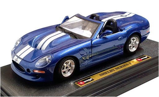 Burago 1/24 Scale Diecast 1553 - Shelby Series 1 - Blue