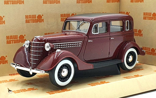 HAW ABTONPOM 1/43 Scale Russian Diecast H153 - 1941-48 Gaz 11-73 - Dk Red