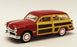1949 Ford Woody Wagon - Red - Kinsmart Pull Back & Go Diecast Metal Model Car