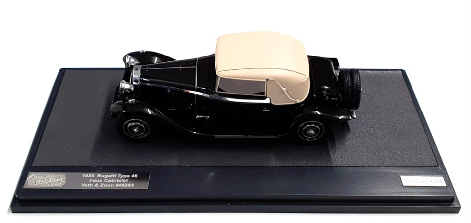 Matrix 1/43 Scale MX40205-031 - 1930 Bugatti Type 46 Faux Cabriolet - Black