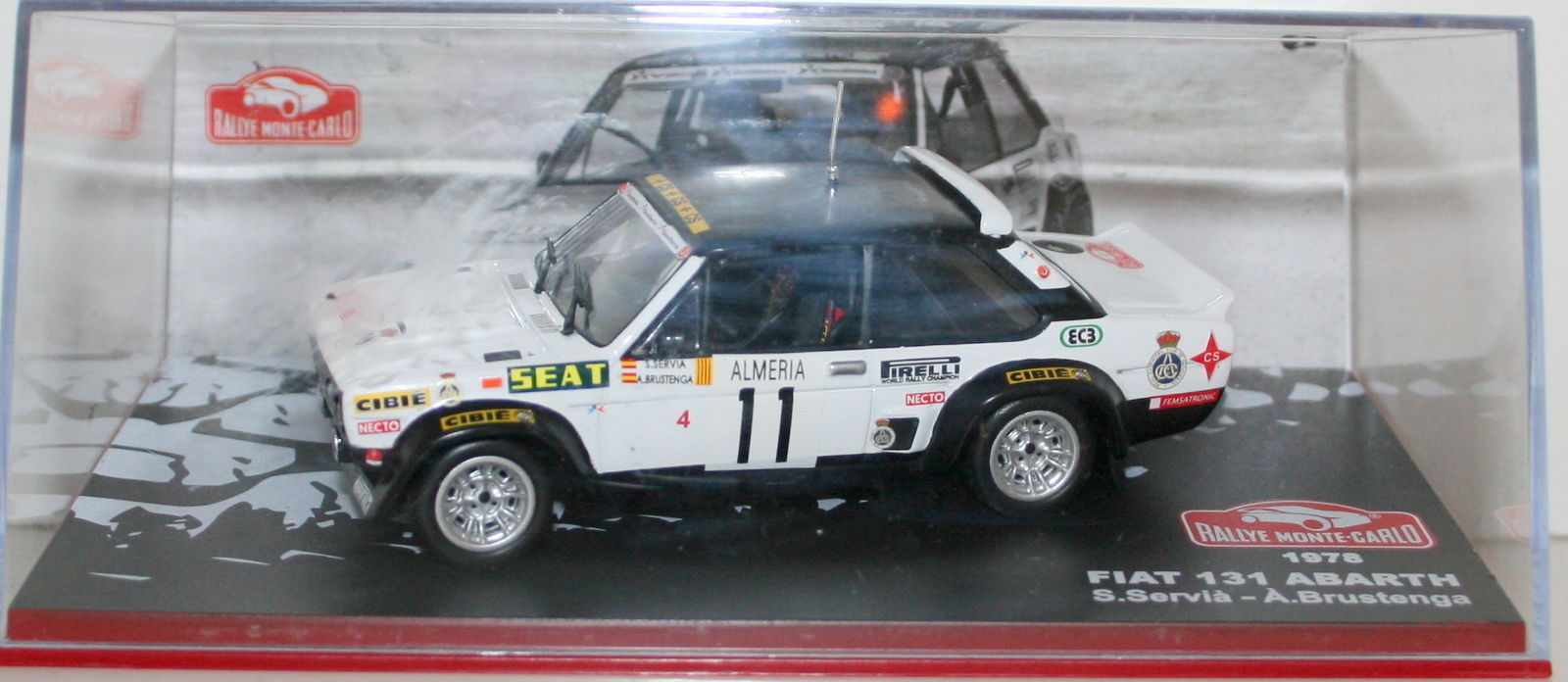ALTAYA 1/43 FIAT 131 ABARTH 1978 #11 RALLYE MONTE CARLO S SERVIA A BRUSTENGA