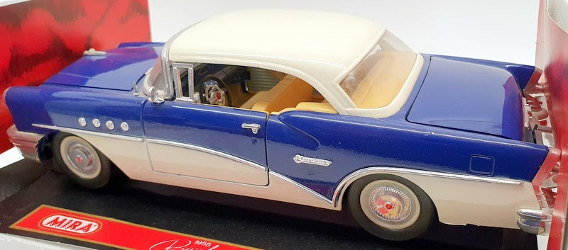 MIRA 1/18 Scale Model Car 6151 - 1955 Buick Century - Blue/White