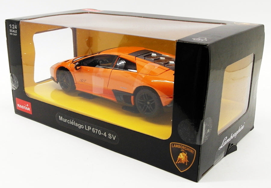 Rastar 1/24 Scale Model Car 39300 - Lamborghini LP670-4 SV - Orange