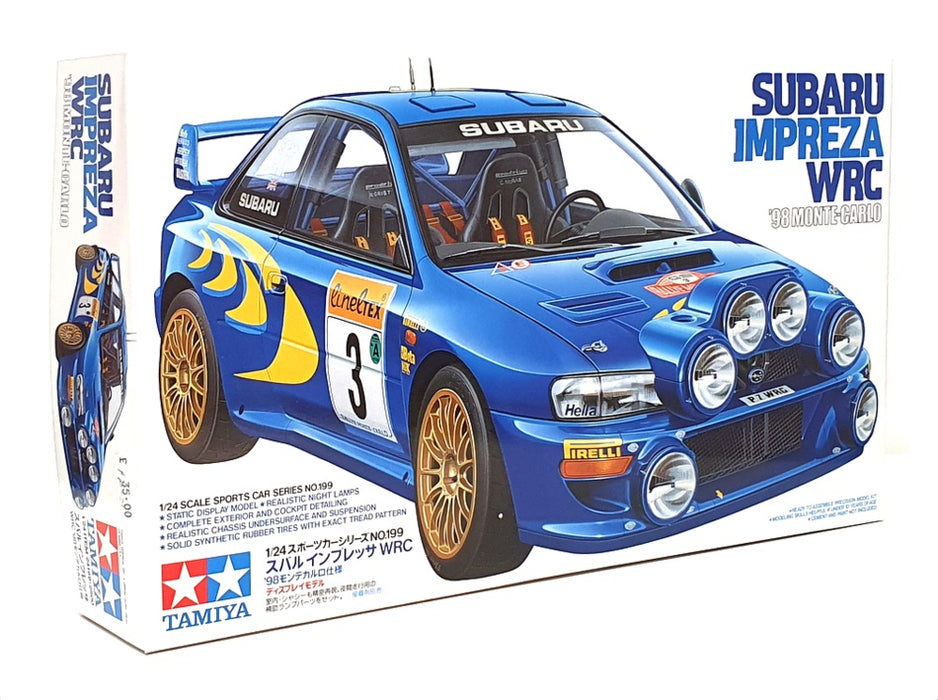 Tamiya 1/24 Scale Model Kit 24199 - Subaru Impreza WRC Monte Carlo 1998