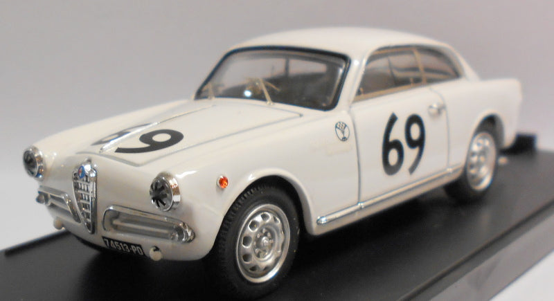 Bang 1/43 Scale Metal Model - 7172 ALFA ROMEO GIULIETTA SP VEL ZELTWEG 57 WHITE