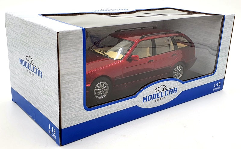 Model Car Group (MCG) 1/18 Scale MCG18155 - BMW 3-Series (E36) Touring -MET  Red