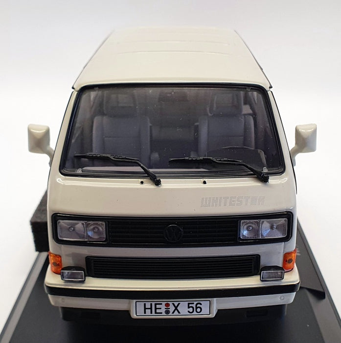 Norev 1/18 Scale Model Car 188541 - 1990 Volkswagen T3 Whitestar - White