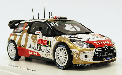 Spark 1/43 Scale S4503 - Citroen DS3 WRC #3 - 10th Abu Dhabi 2015