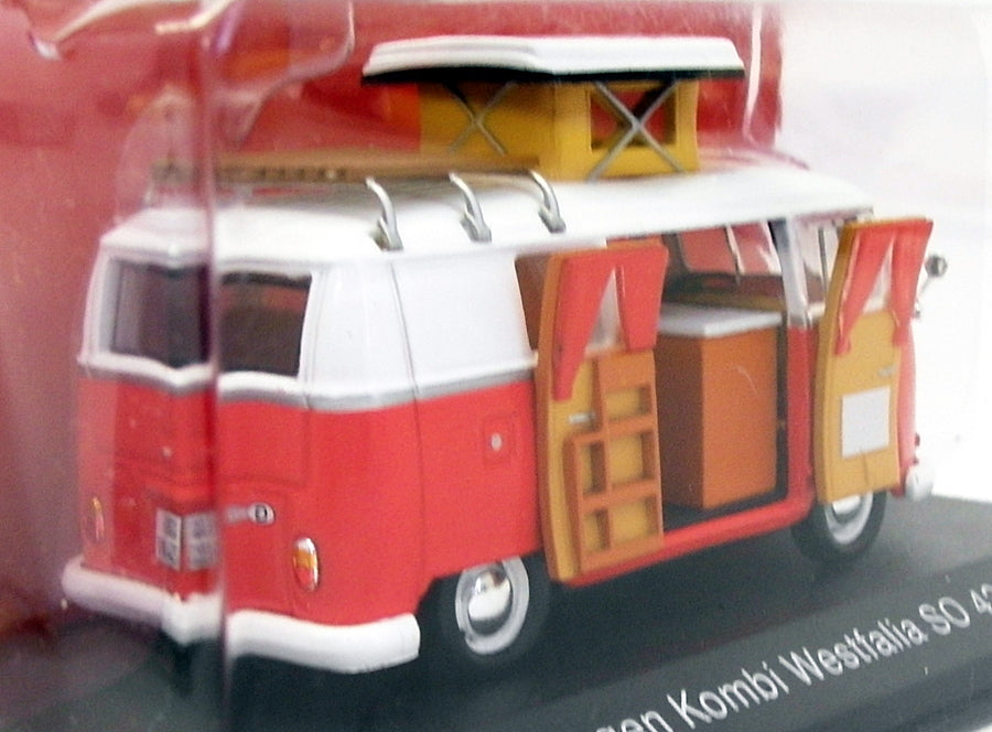 Hachette 1/43 Scale Model G1Y10001 - 1966 VW Kombi Westfalia SO 42 Caravan