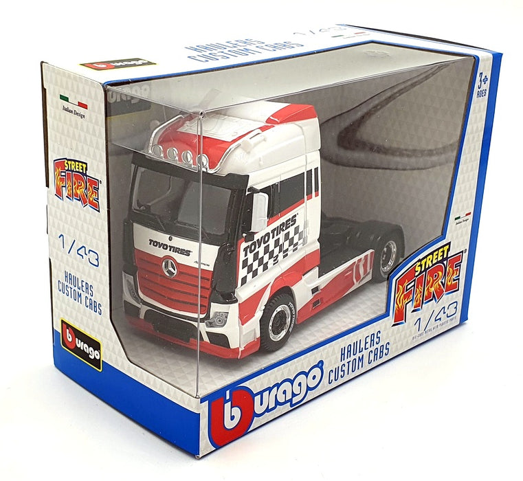 Burago 1/43 Scale #18 32201 - Mercedes Actros Hauler - Toyo Tires