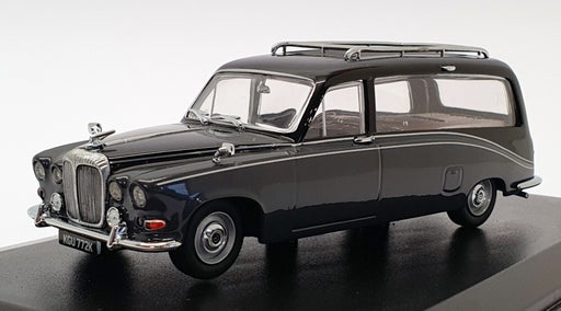 Oxford Diecast 1/43 Scale DS008 - Daimler Hearse - Black/Carlton Grey