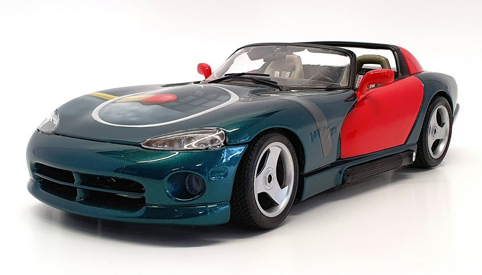 Burago 1/18 Scale Diecast 171021C - Dodge Viper RT/10 - Green/Red
