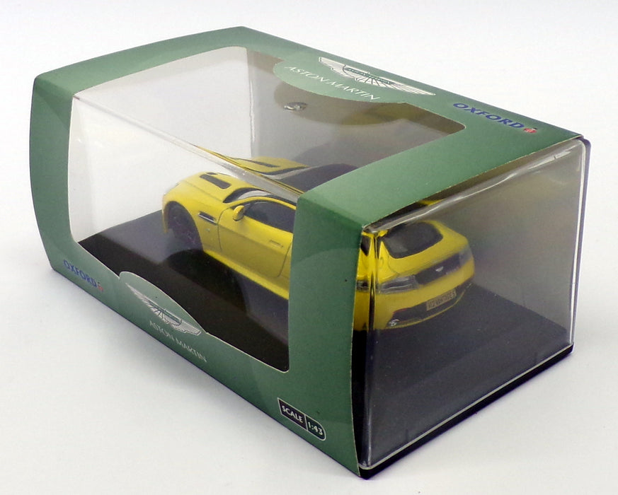 Oxford Diecast 1/43 Scale 43AMVT003 - Aston Martin Vantage S - Sunburst Yellow