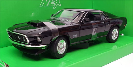 Welly 1/24 Scale Diecast 24067W - 1969 Ford Mustang Boss 429 - Black