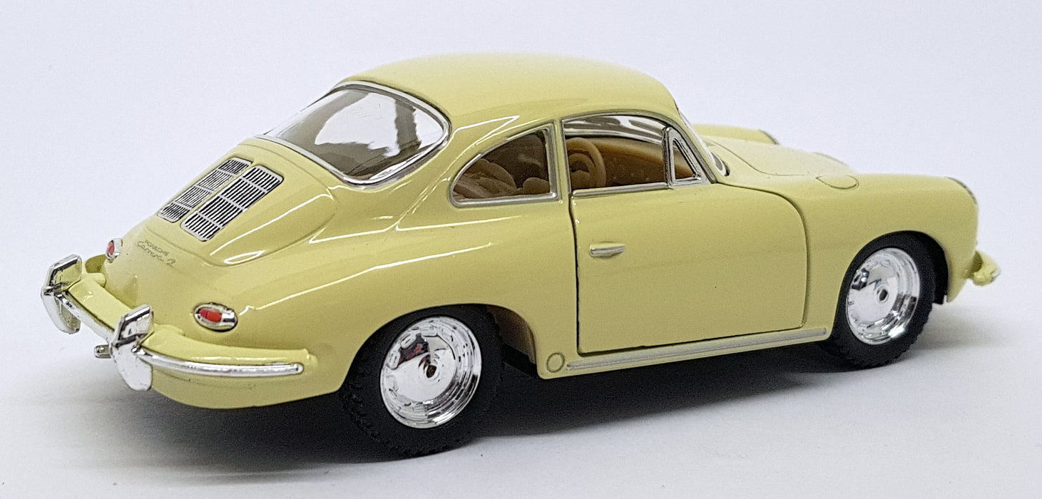 Porsche 356B Carrera 2 - Cream - Kinsmart Pull Back & Go Car