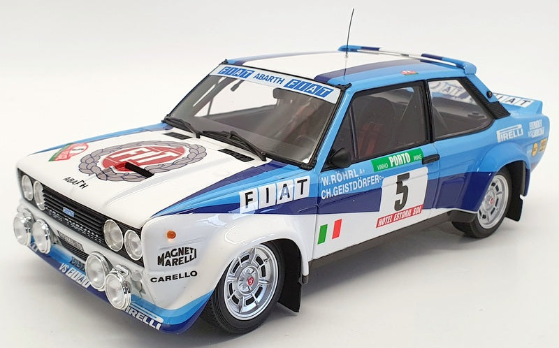 Kyosho 1/18 Scale Model Car 08376A - Fiat 131 Abarth 1980 Portugal Rally #5