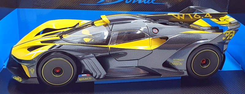 Burago 1/18 Scale Diecast 18-11047 - Bugatti Bolide - Black/Yellow