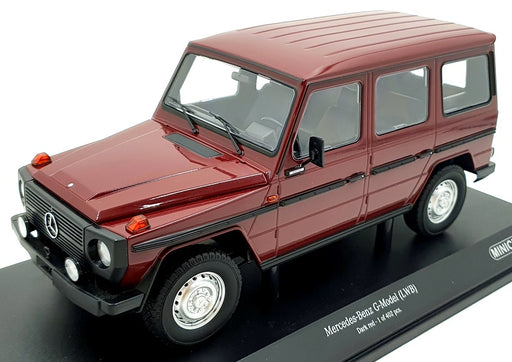 Minichamps 1/18 Scale Diecast 155 038102 Mercedes-Benz G Wagon LWB Dark Red