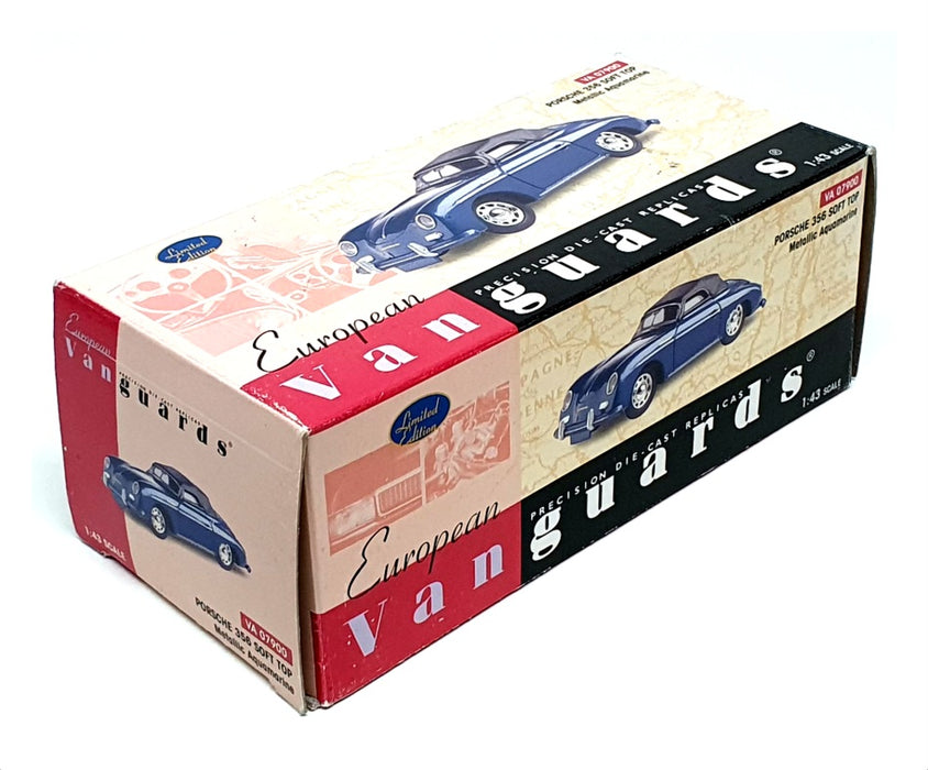 Vanguards 1/43 Scale VA07900 - Porsche 356 Soft Top - Metallic Aquamarine