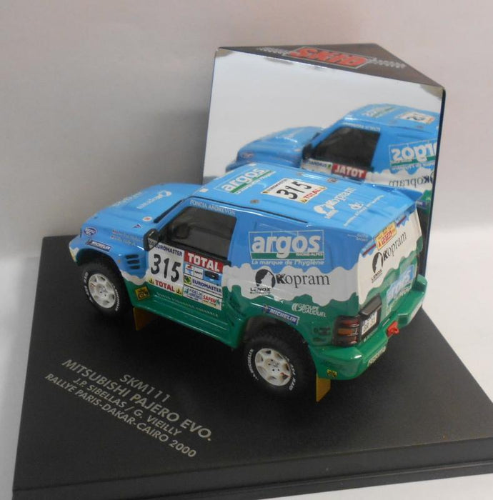 Skid 1/43 Scale Diecast Model SKM111 MITSUBISHI PAJERO EVO JP.SIBELLAS 2000