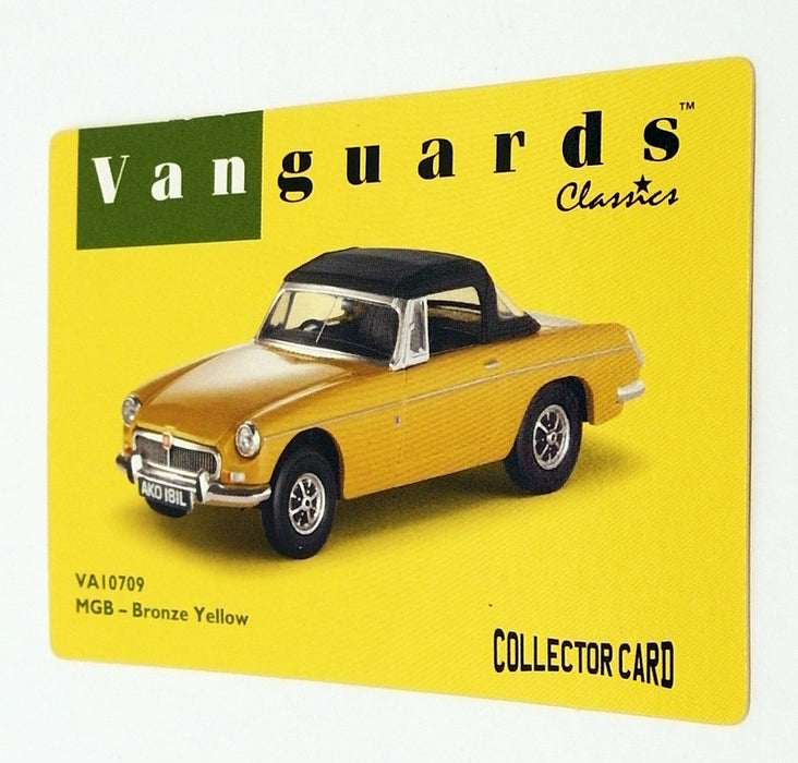 Vanguards 1/43 Scale Diecast VA10709 - MGB - Bronze Yellow