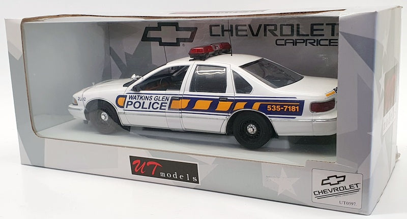 UT Models 1/18 Scale Model Police Car UT0597 - Chevrolet Caprice Watkins Glen