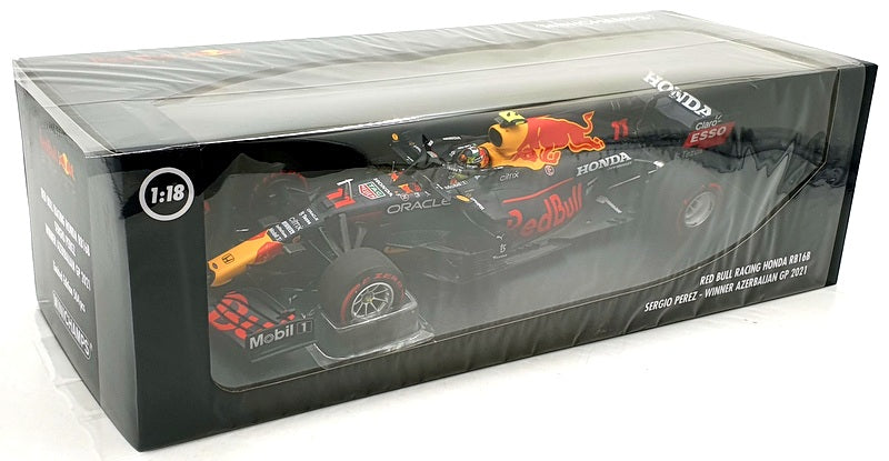 Minichamps 1/18 Scale 110 210711 Red Bull Honda RB16B F1 Perez Azerbaijan