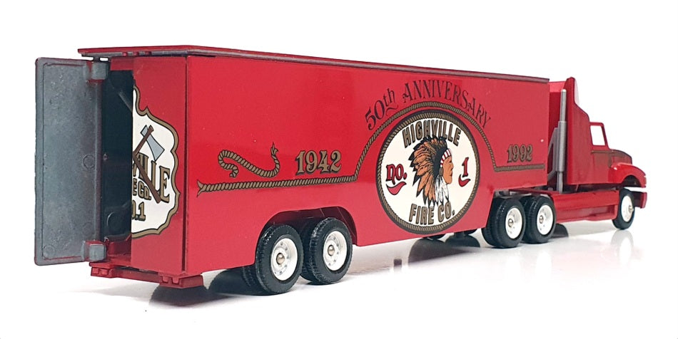 Winross 1/64 Scale WR018 - Ford Truck & Trailer Highville Fire Co. - Red