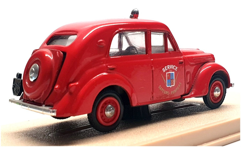 Eligor 1/43 Scale 1014 - 1938 Renault Javaquatre Fire Car - Red