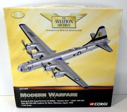 Corgi 1/144 Scale diecast AA31805 Boeing B-29A Superfortress 44-69862 Atomic Tom