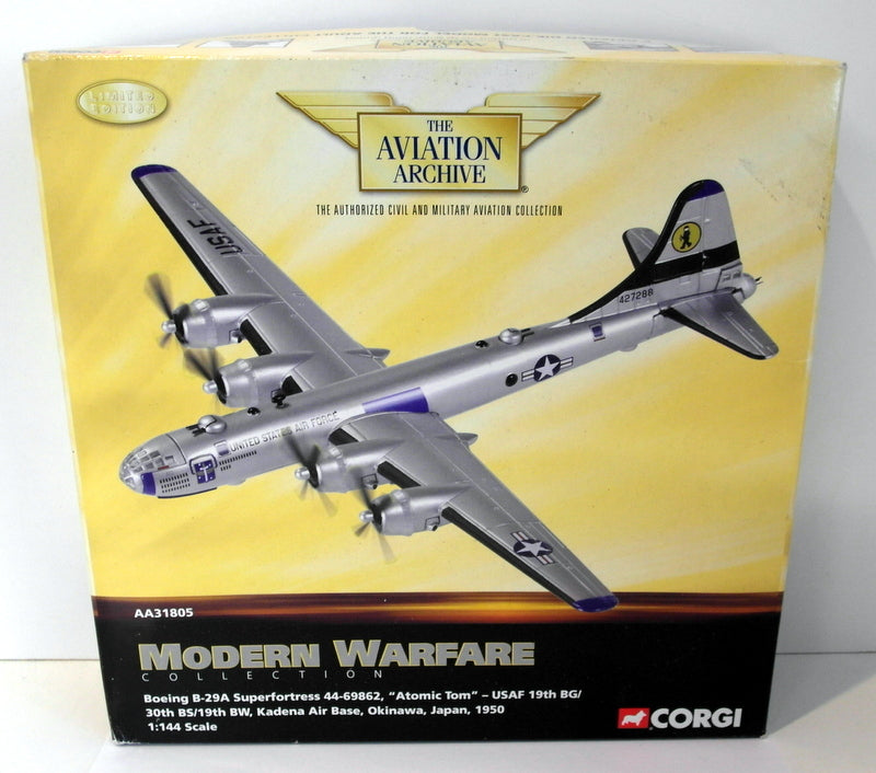 Corgi 1/144 Scale diecast AA31805 Boeing B-29A Superfortress 44-69862 Atomic Tom