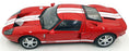 Autoart 1/18 Scale Diecast 73021 - Ford GT - Red/White Stripes