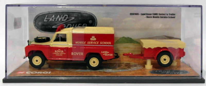 Corgi 1/43 Scale CC07405 Land Rover LWB S1 & Trailer Rover Mobile Service School