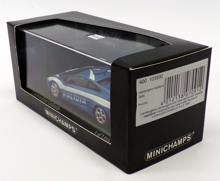 Minichamps 1/43 Scale 400 103590 - Lamborghini Gallardo - Polizia