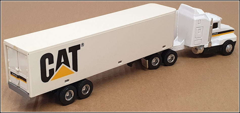 Ertl 1/64 Scale Diecast 7705 - Kenworth Truck & Trailer CAT - White
