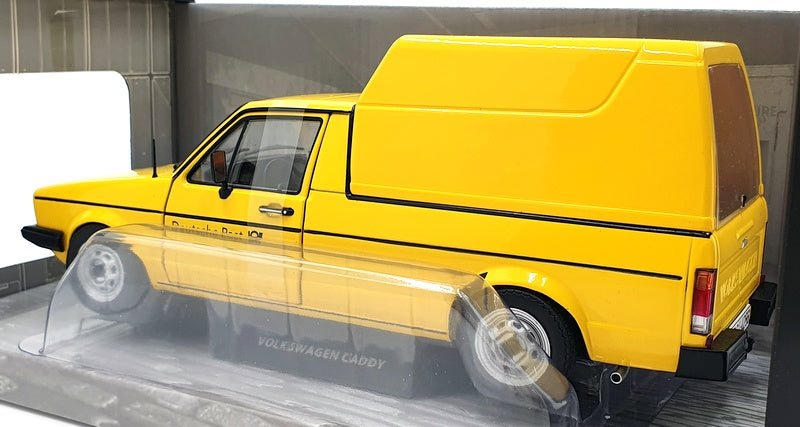 Solido 1/18 Scale Diecast S1803505 - VW Caddy MK1 German Post 1982 - Yellow