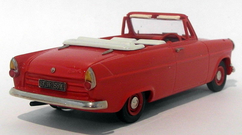 Lansdowne Models 1/43 Scale - LDM23A 1962 Ford Consul Mk2 Convertible - Red