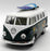 1962 VW Camper w/ Surfboard - Green - Kinsmart Pull Back & Go Metal Model Car