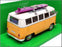 Welly NEX 1/24 Scale 22095SB-W - 1963 Volkswagen T1 Bus With Surf Board - Yellow