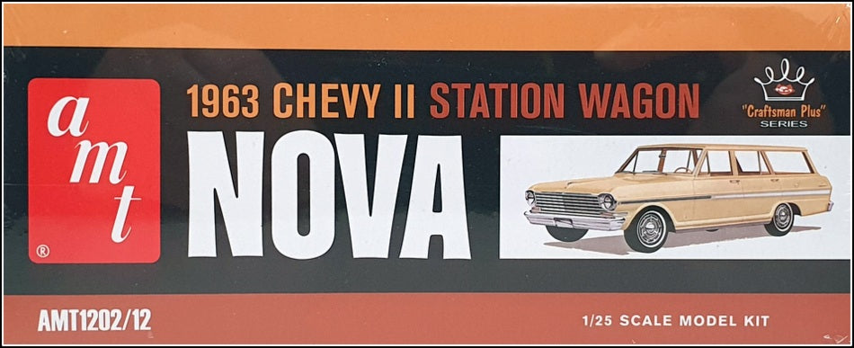 AMT 1/25 Scale Kit AMT1202/12 - 1963 Chevy II Nova Station Wagon